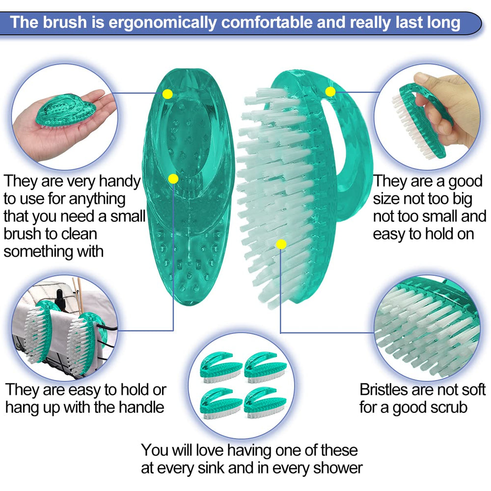 AMERWASH PLUS petite brosse à ongles compacte pour espaces restreints.