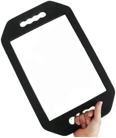Miroir Amira Beauty avec double poignée, prise stable et coiffage précis.