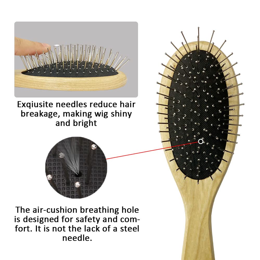 Amirce brosse pour perruques, massage du cuir chevelu pendant le coiffage