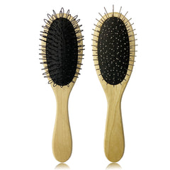 Amirce brosse pour perruques en nylon avec manche bois, démêlage en douceur