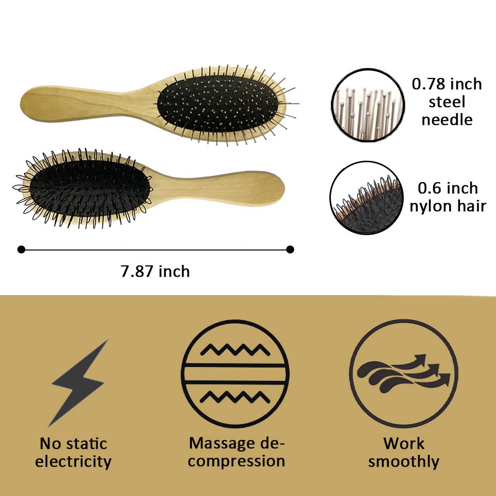 Utilisation quotidienne avec Amirce, brosse douce et durable pour perruques