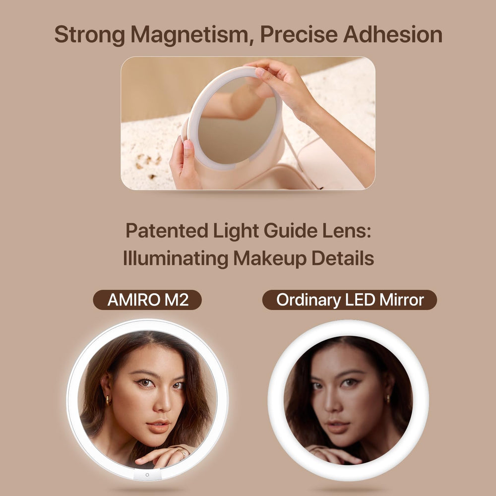 AMIRO M2 Cube: éclairage à 3 couleurs et intensité réglable pour différents looks.