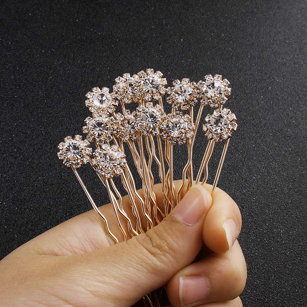 Maintien stable pour une coiffure de mariage grâce aux épingles Ammei Headpiece