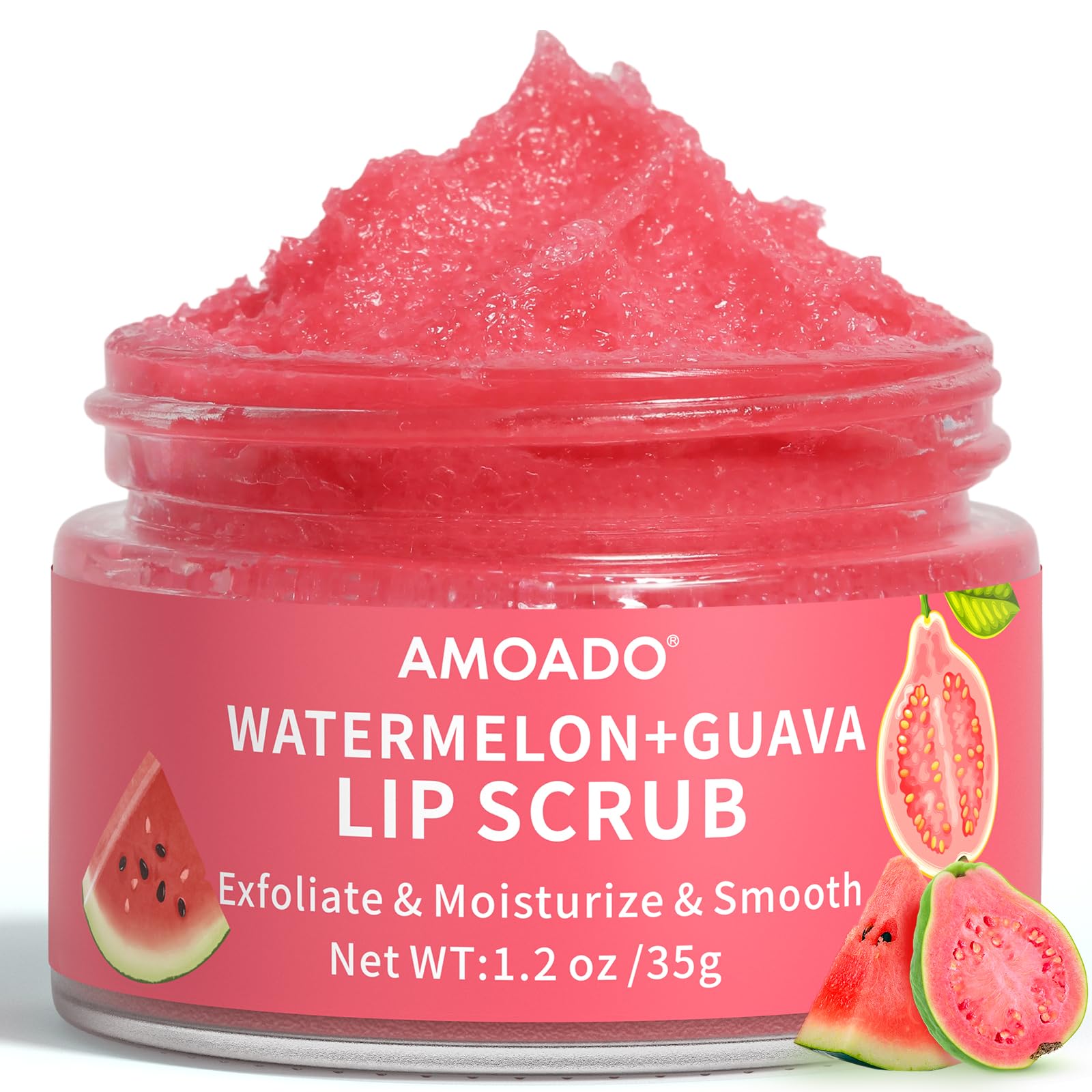 AMOADO gommage levres au sucre en pot 35 g exfolie en douceur