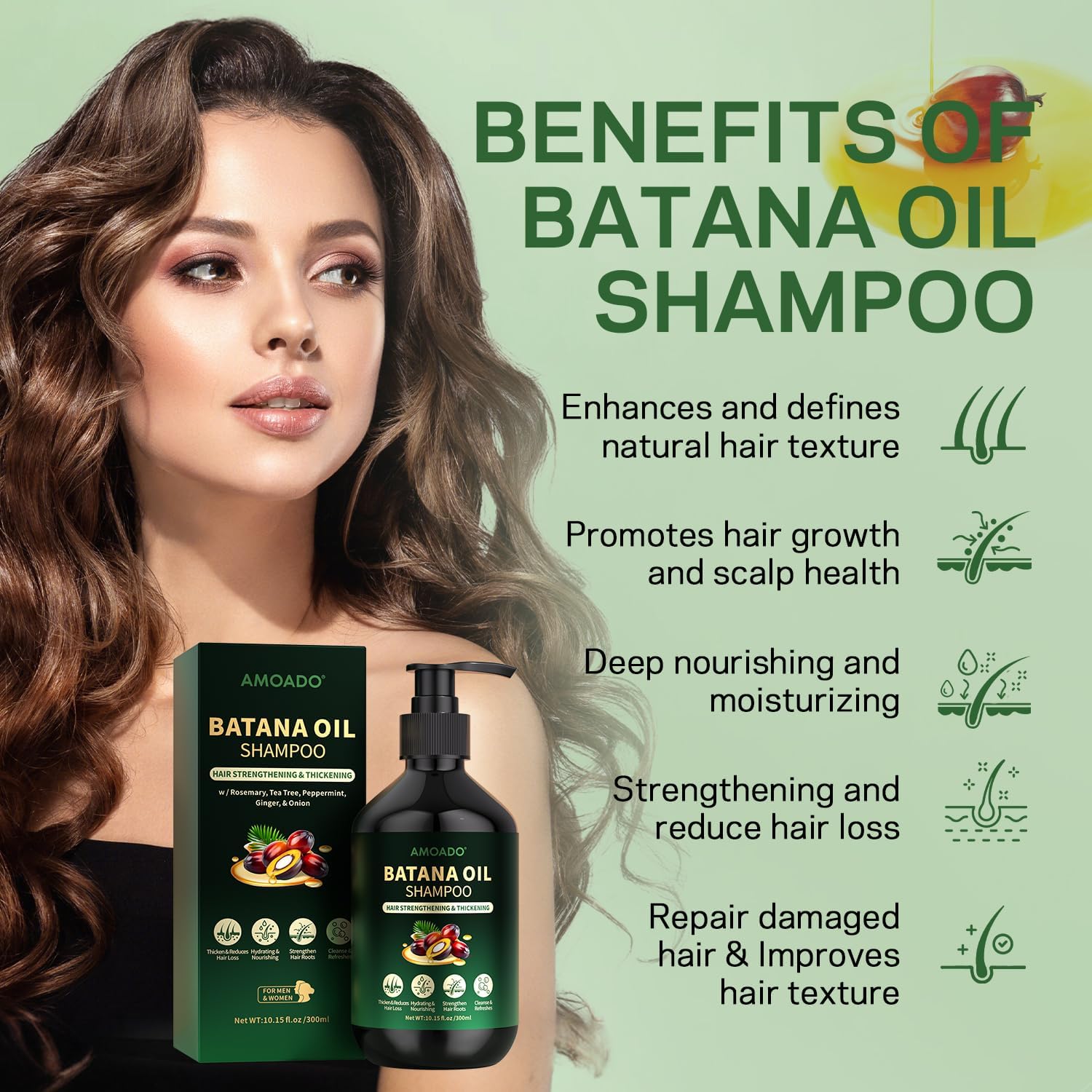 AMOADO Batana – infusion romarin revitalise le cuir chevelu.