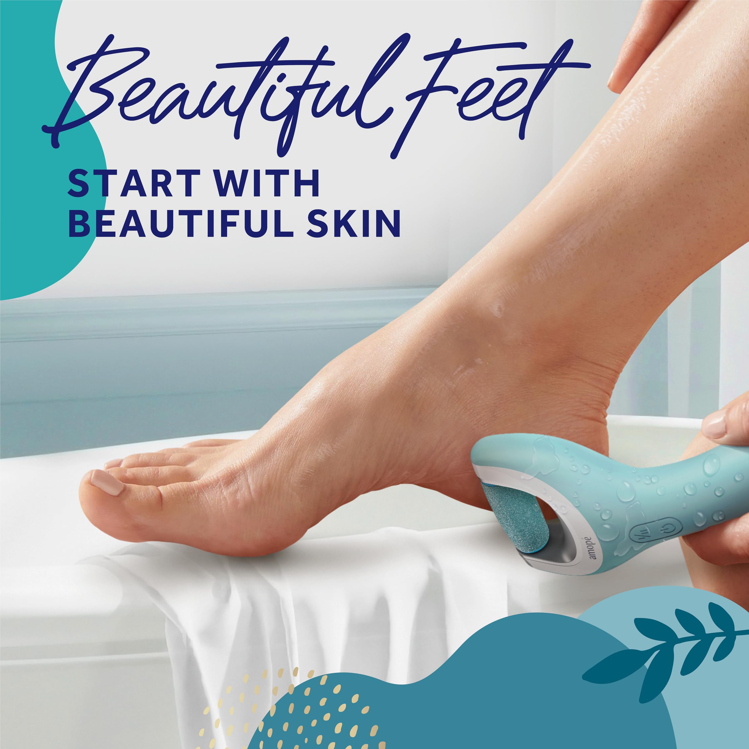 Amope Pedi Perfect Pro, brosse exfoliante pour éliminer les peaux mortes.