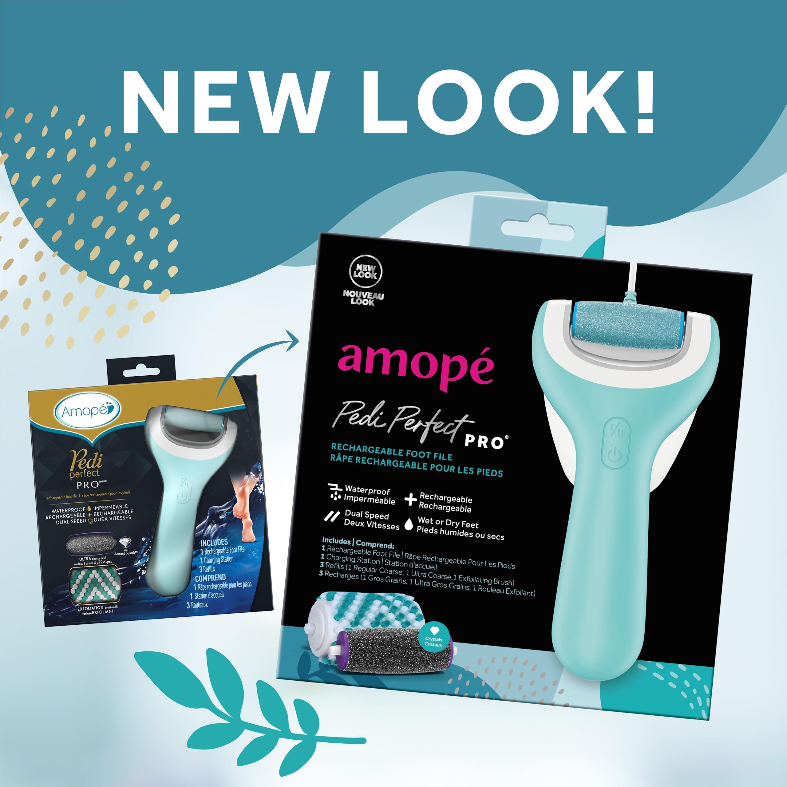 Amope Pedi Perfect Pro, rouleau ultra-gros pour callosités tenaces.