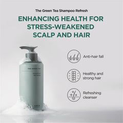 AMOS PROFESSIONAL nettoyage profond cuir chevelu gras, mousse légère et fraîcheur durable.
