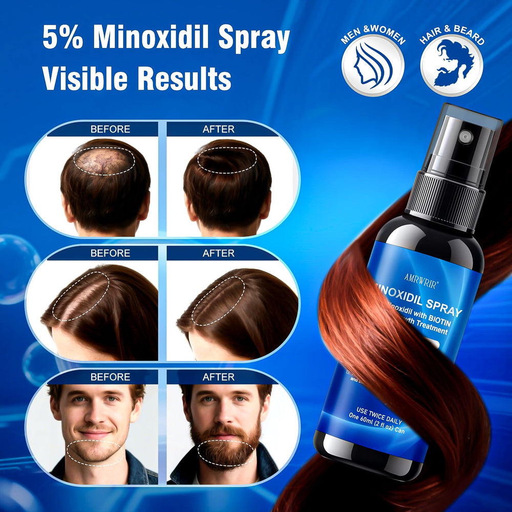 AMRWRIR Application cuir-chevelu: massage favorise absorption.