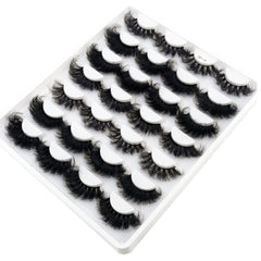 Aperçu du volume et de la courbure des cils AMSDCN 3D fluffy.