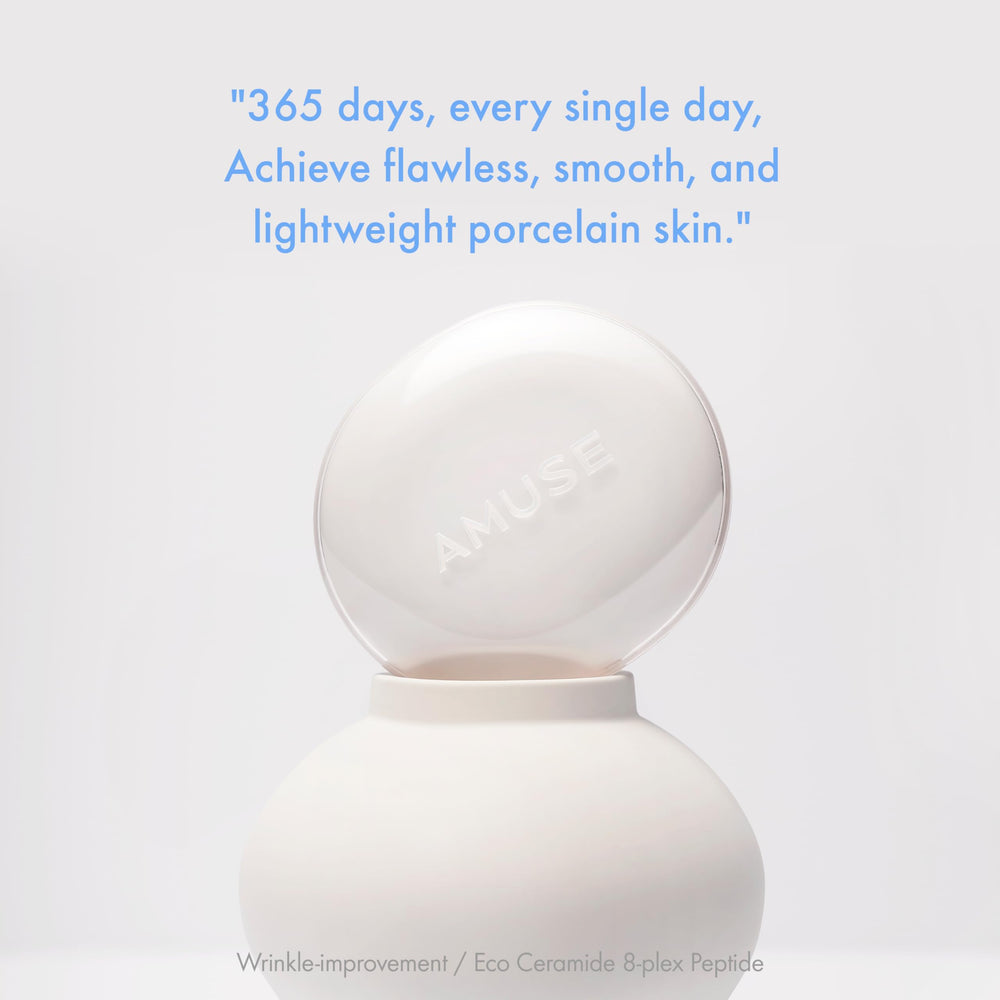 Amuse SEOUL Ceramic Skin Perfector – couverture naturelle qui floute les pores.