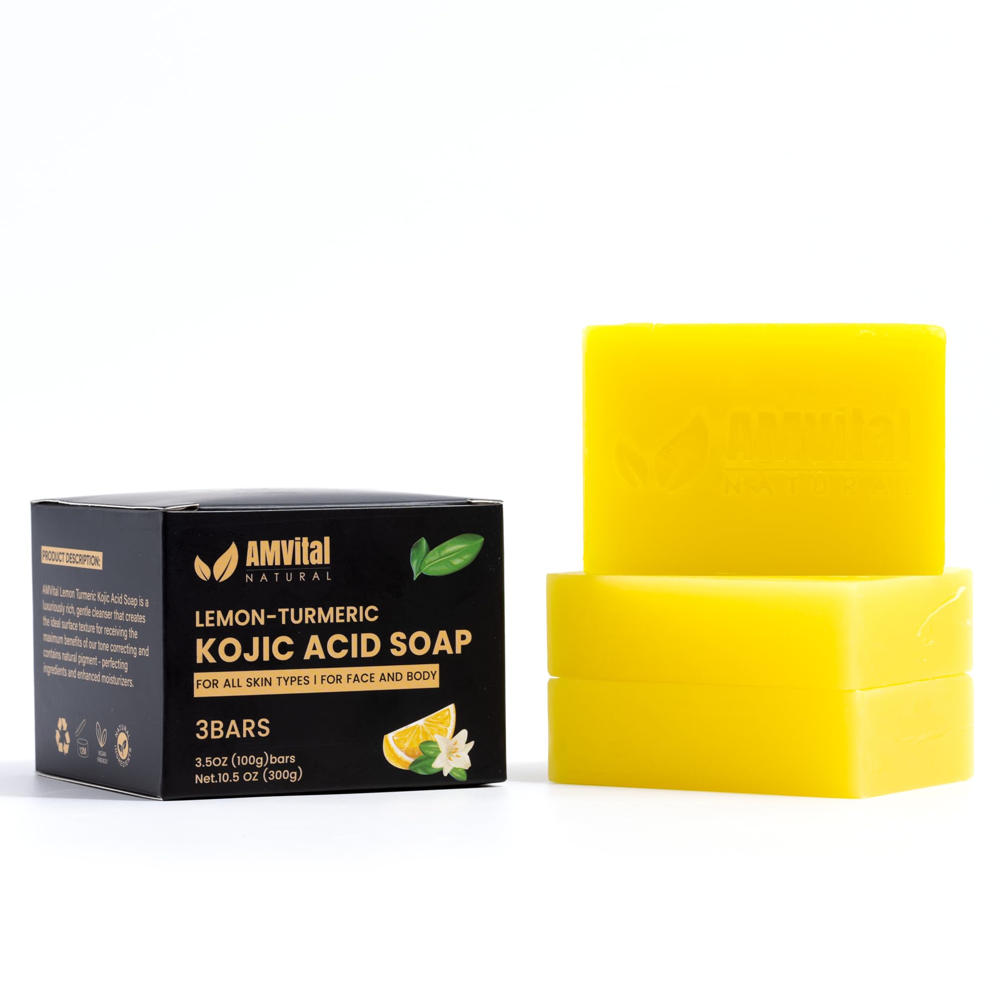 AMVital savon sans colorants artificiels ni additifs, choix sain.