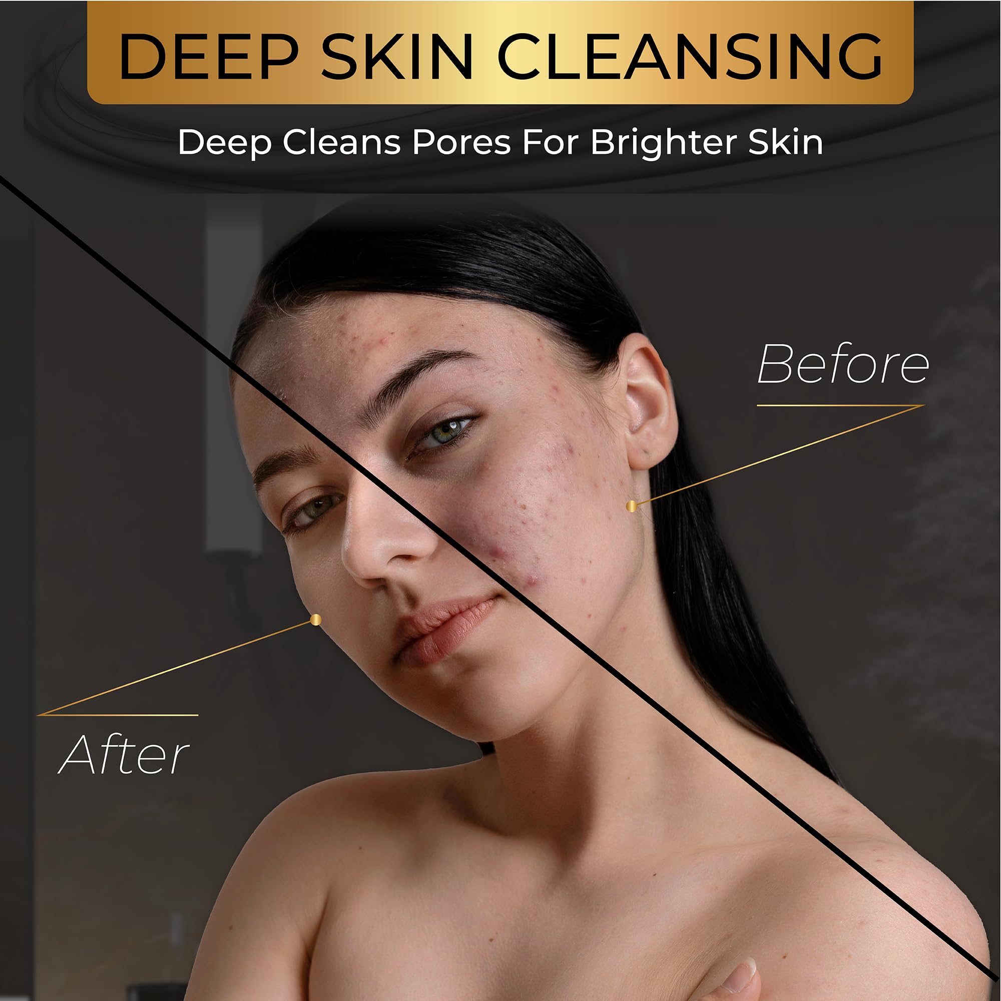 AMVital Savon Charbon visage et corps, utilisation quotidienne adaptée à tous types de peau