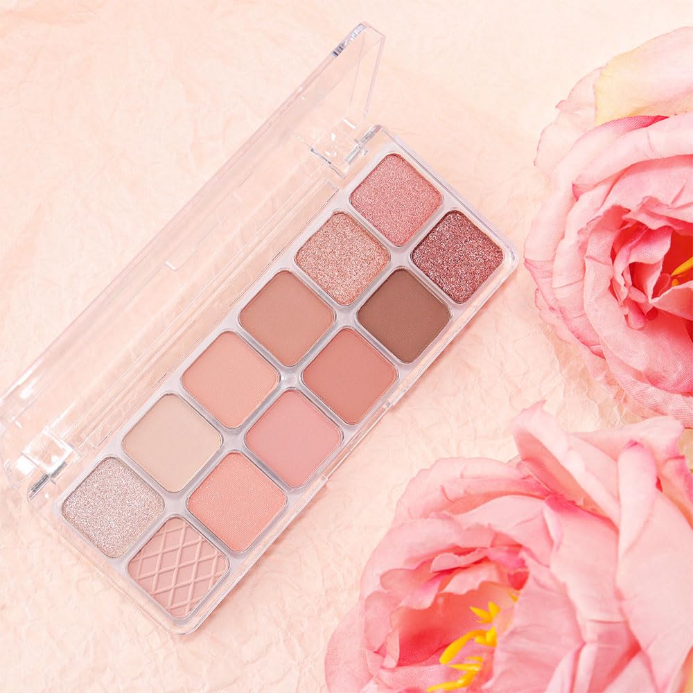 AMY'S DIARY ensemble ombre neutres maquillage polyvalent pour jour et soirée.