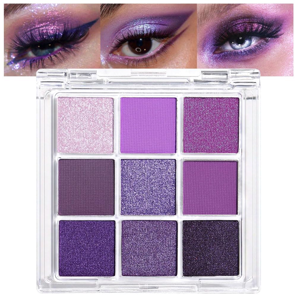 AMY'S DIARY palette violet profond – fini mat et nacré pour un regard intense.