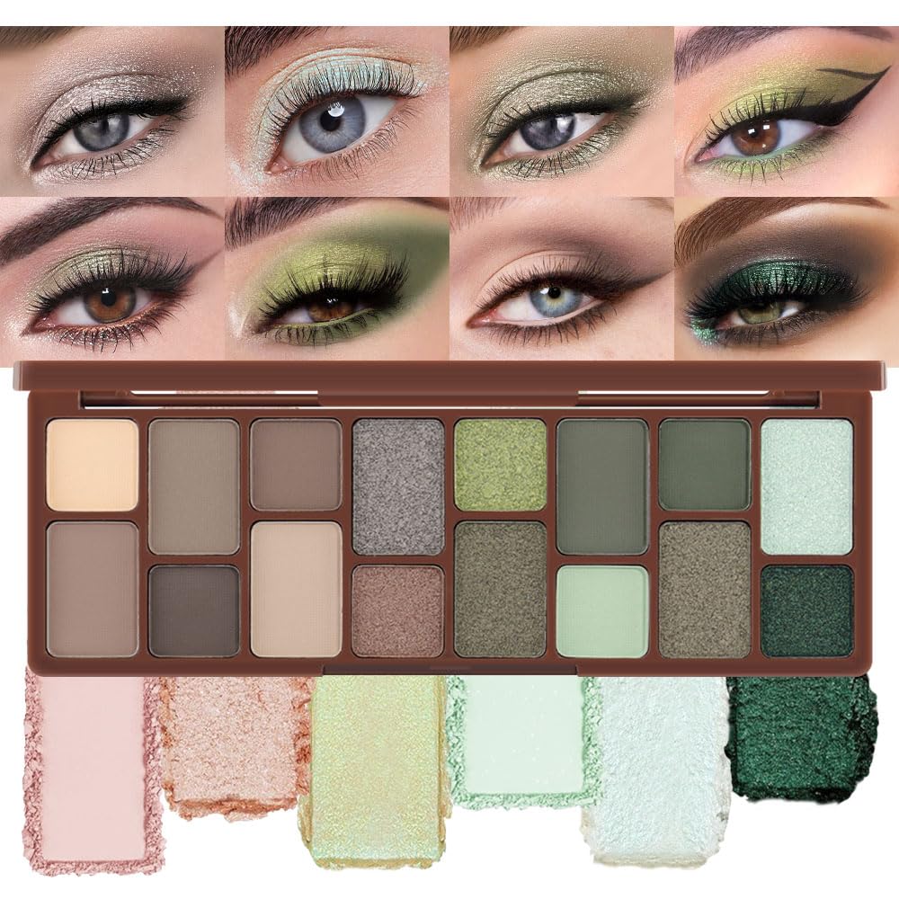AMY'S DIARY palette ombres 16 couleurs neutres pour looks quotidiens.