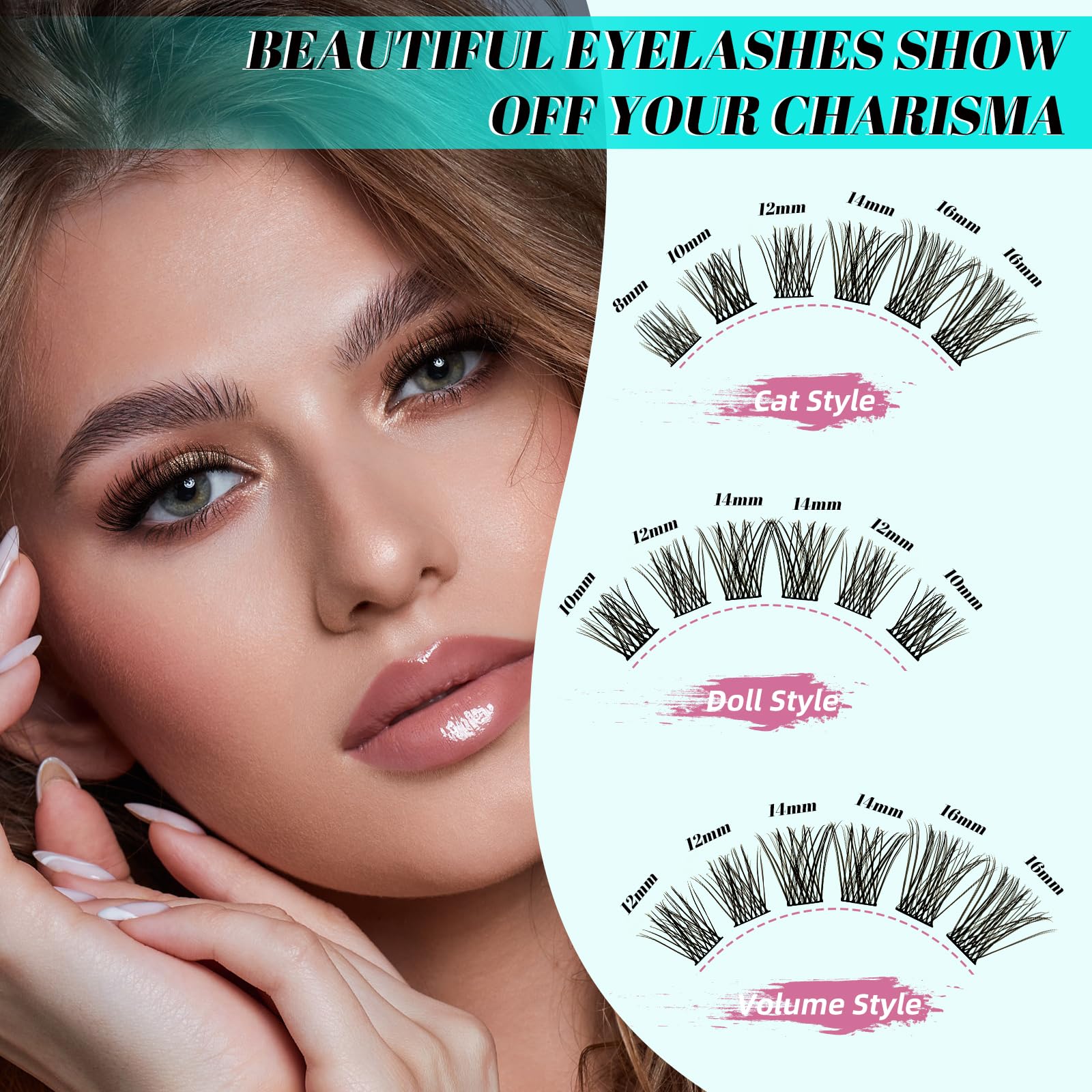 AMZGIRL LASH cils 3D faux mink – matière douce et légère.