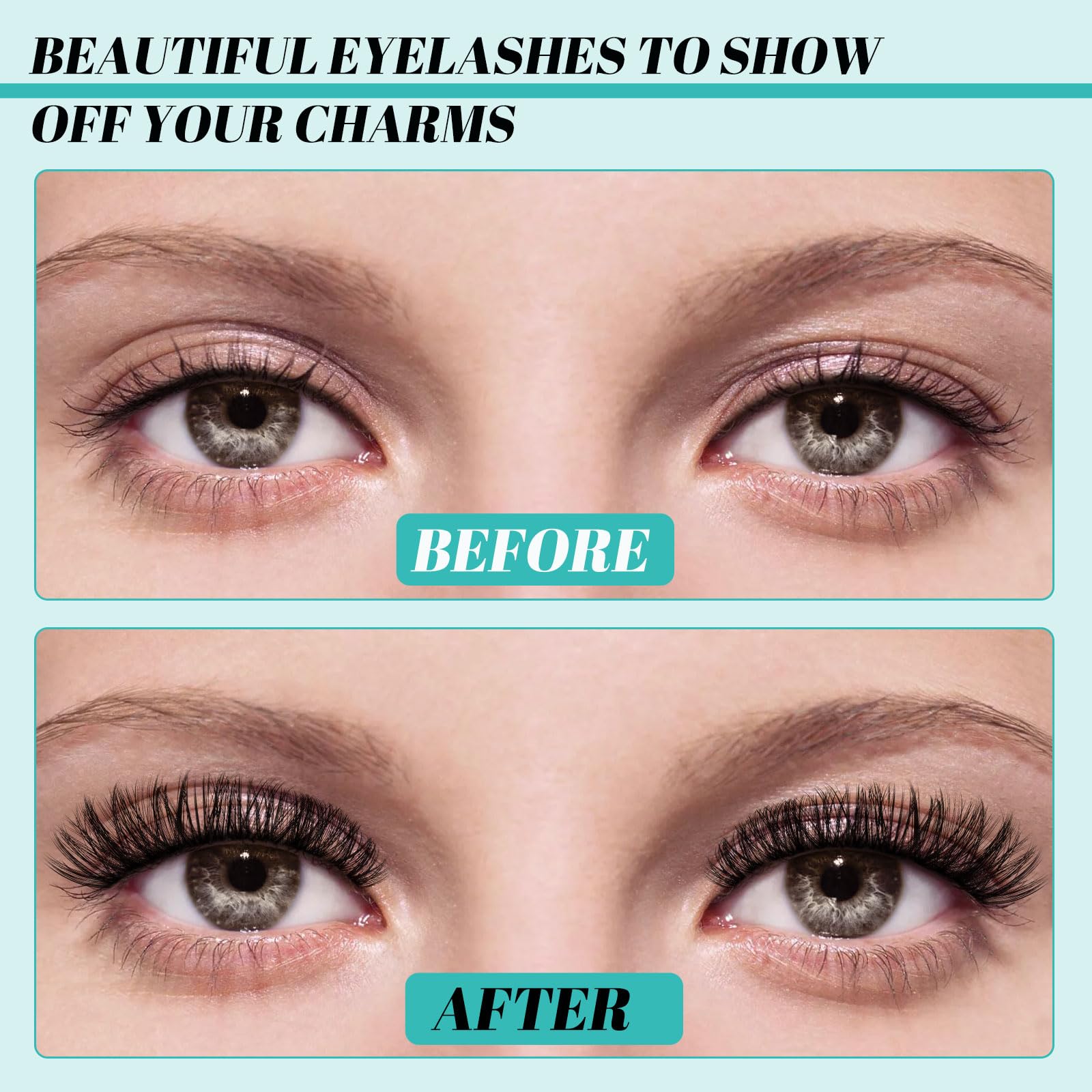 AMZGIRL at-home lash looks with DIY clusters