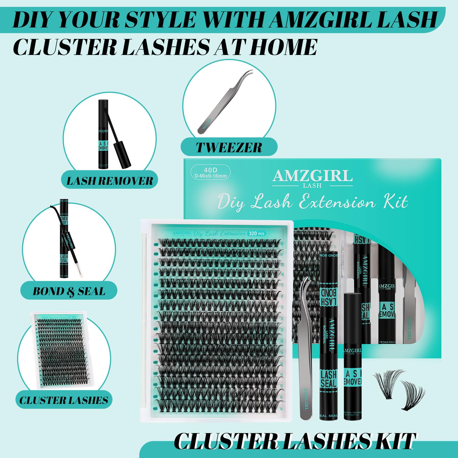 AMZGIRL LASH bond et seal – fixation longue tenue possible