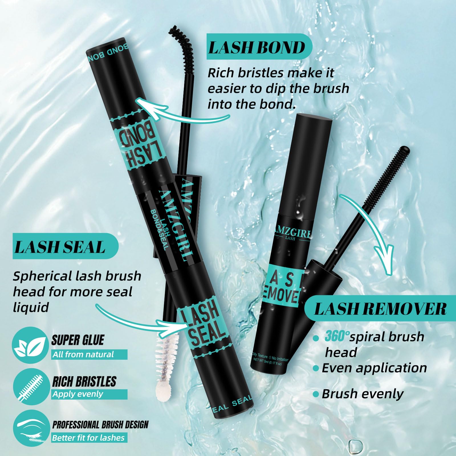AMZGIRL LASH applicator tool helps precise placement of cluster lashes