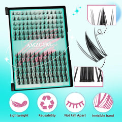 AMZGIRL LASH - bande invisible qui se fond dans l’œil pour un rendu discret.