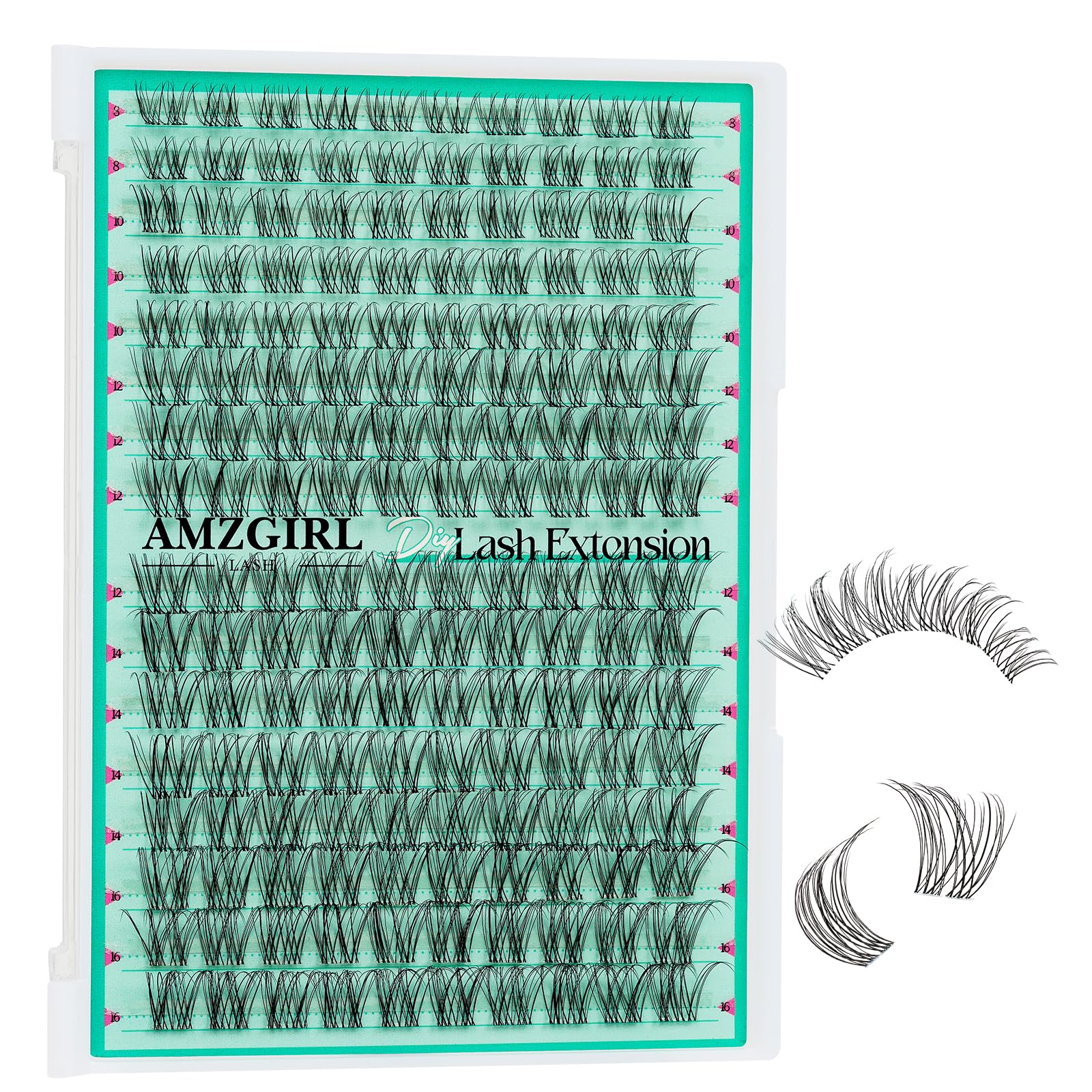 AMZGIRL LASH clusters bande invisible 160 pièces pour un rendu discret et naturel