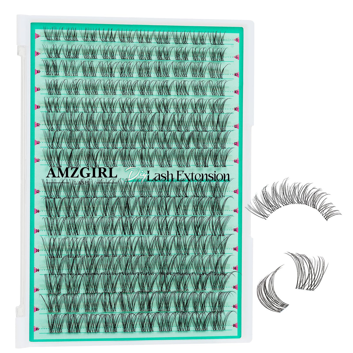 AMZGIRL LASH clusters bande invisible 160 pièces pour un rendu discret et naturel