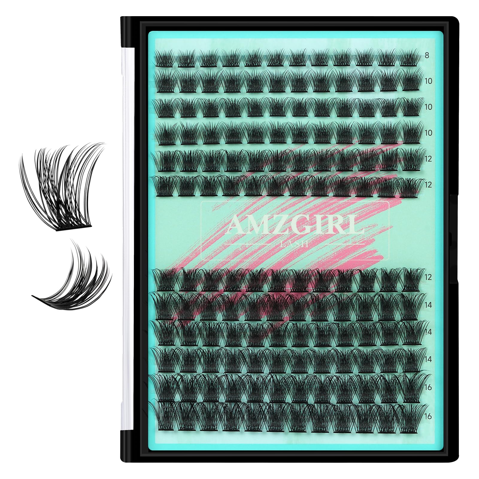 AMZGIRL LASH: boîte 144 pièces pour grappes naturelles et personnalisables.