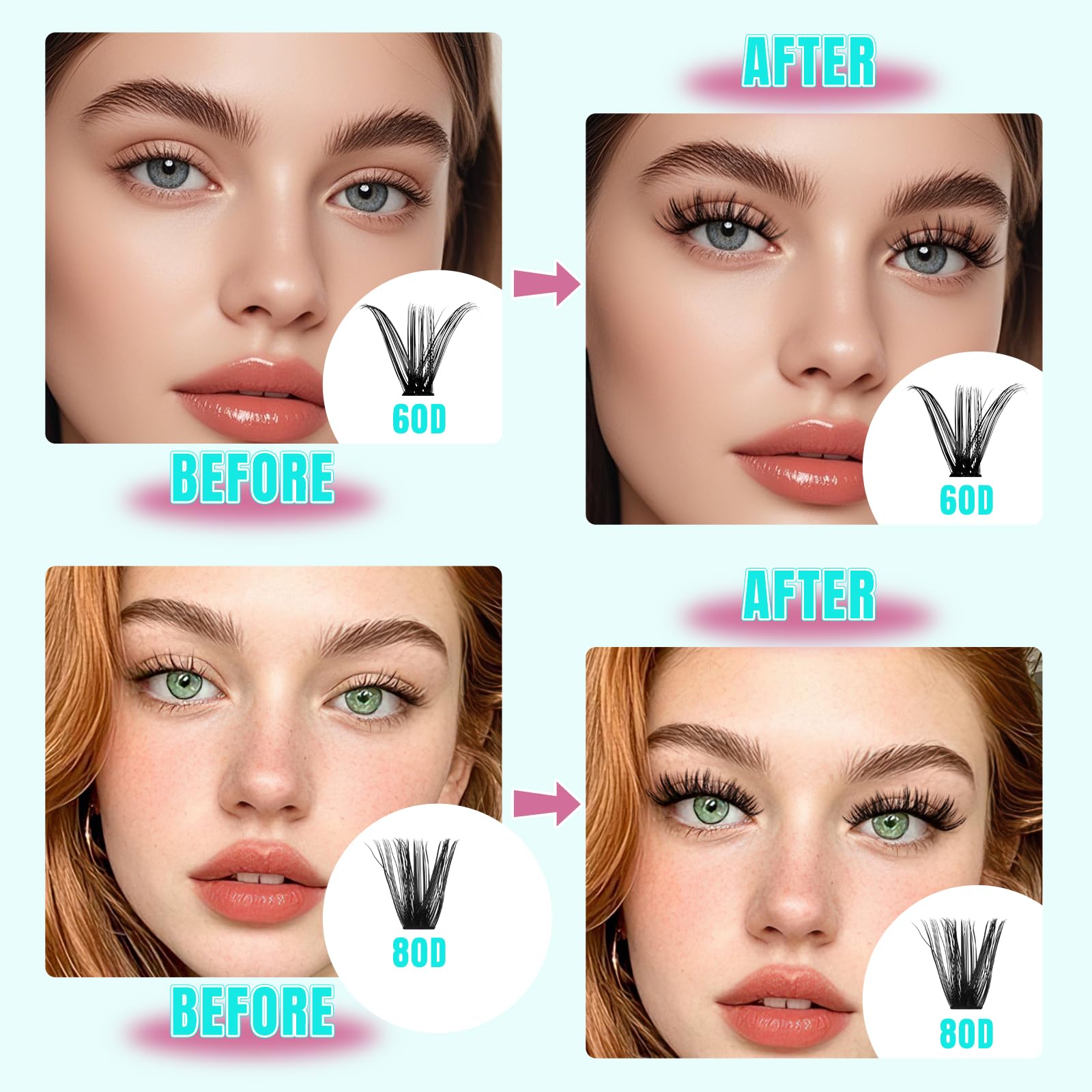 AMZGIRL LASH Lash Clusters: économie et beauté pratique à domicile