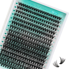AMZGIRL LASH Lash Clusters, effet naturel 320 pièces, regard plus doux.