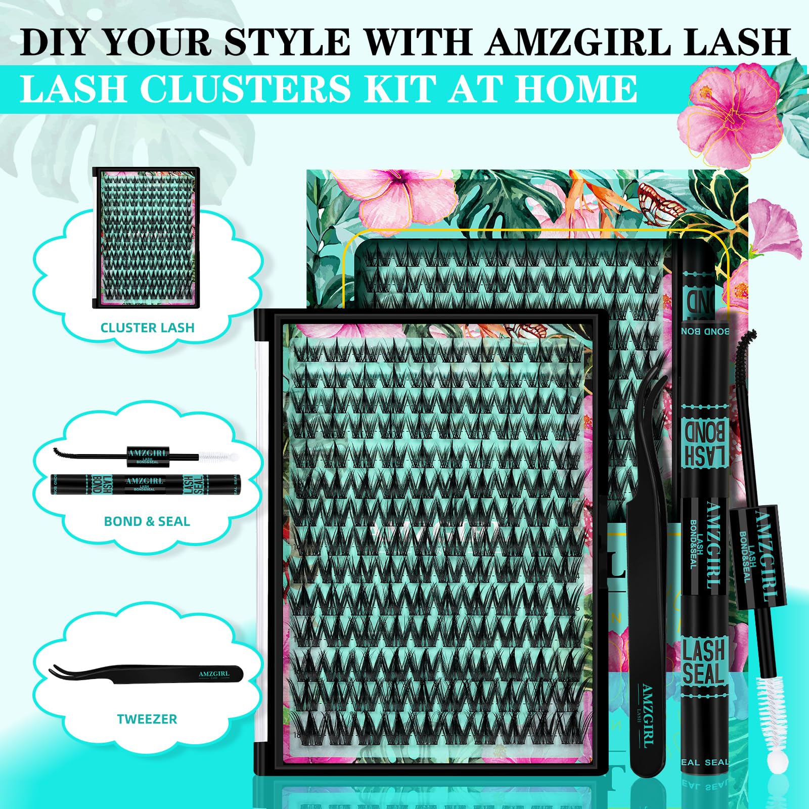 AMZGIRL LASH extensions manga 10 à 18 mm pour un look personnalisable