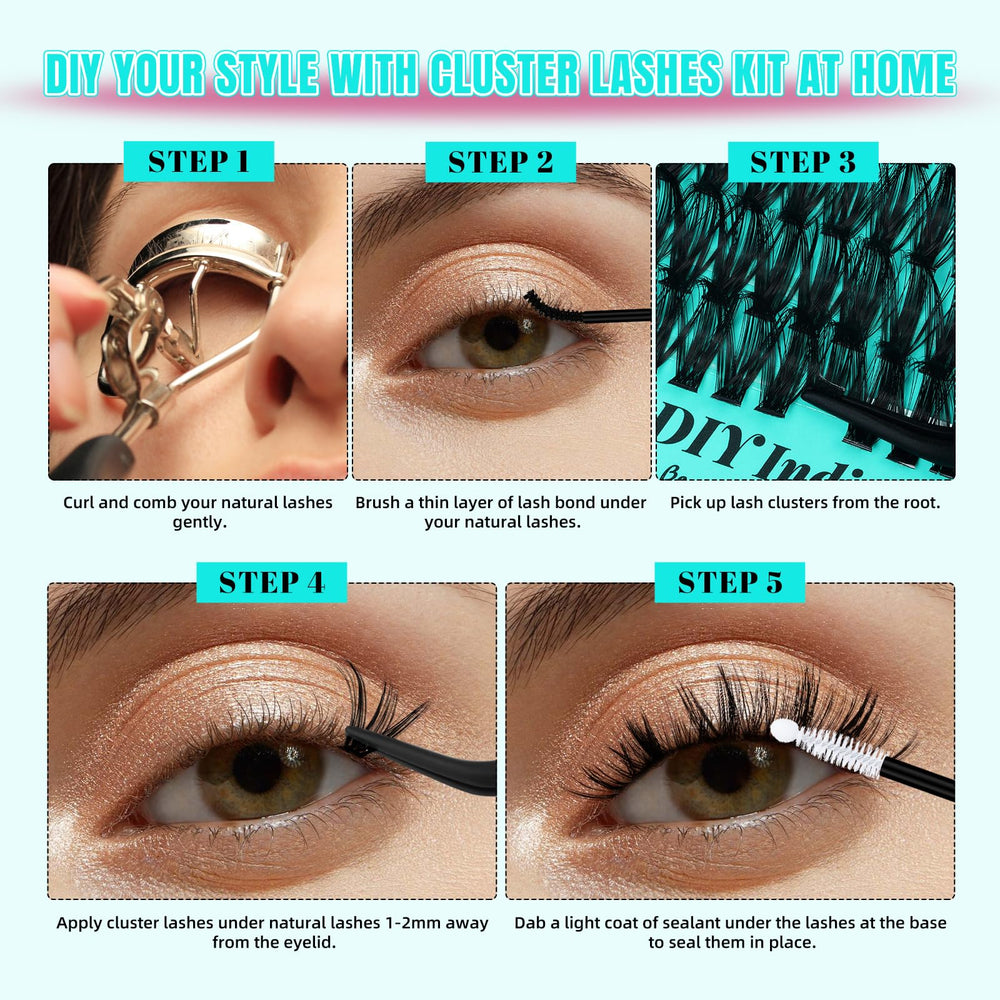 AMZGIRL LASH Lash Clusters: faciles à poser, confort tout au long de la journée