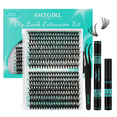 AMZGIRL LASH clusters kit 320pcs: extensions naturelles a-domicile.