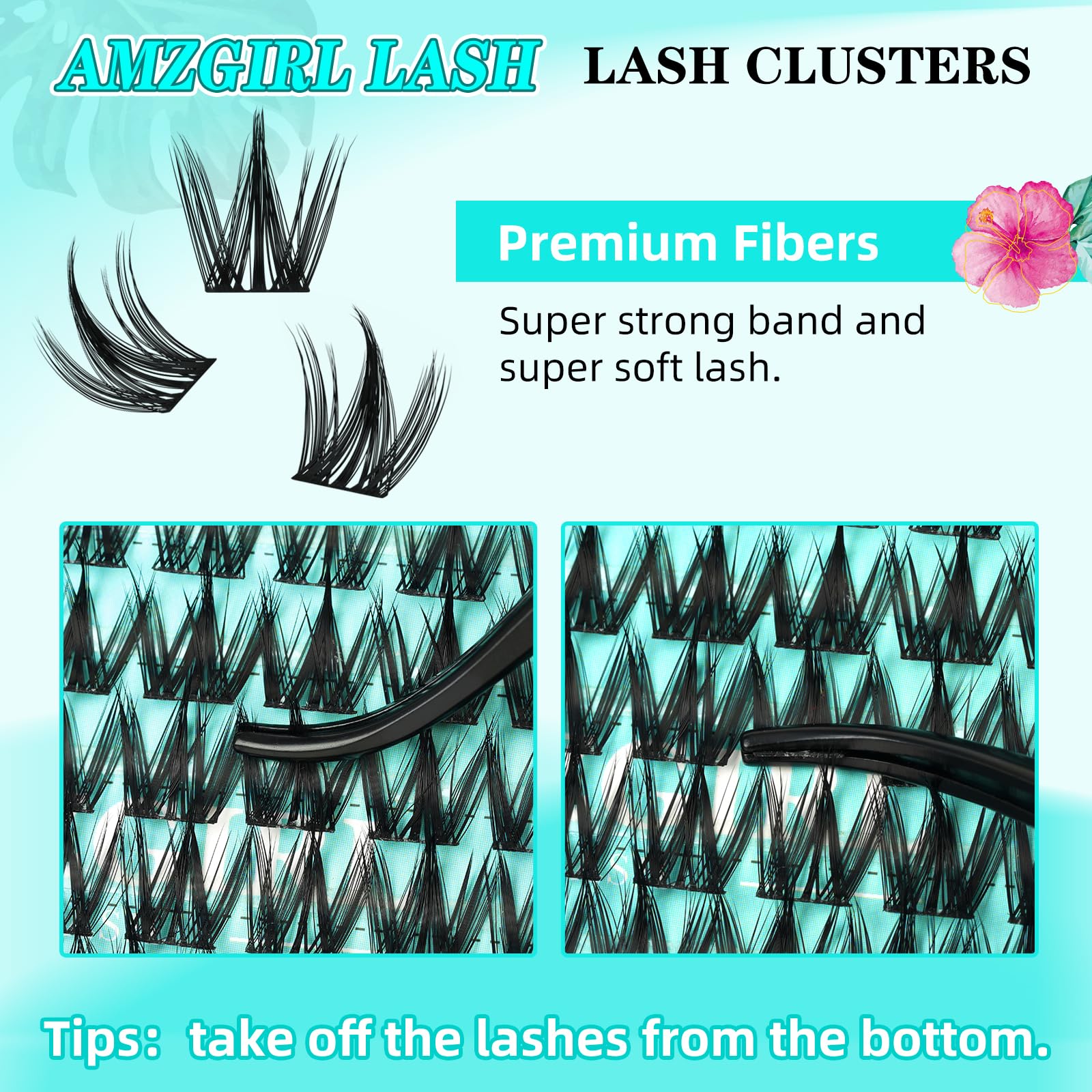 AMZGIRL LASH Clusters Manga bande ultra-fine: band sans surcroit de poids pour un confort durable