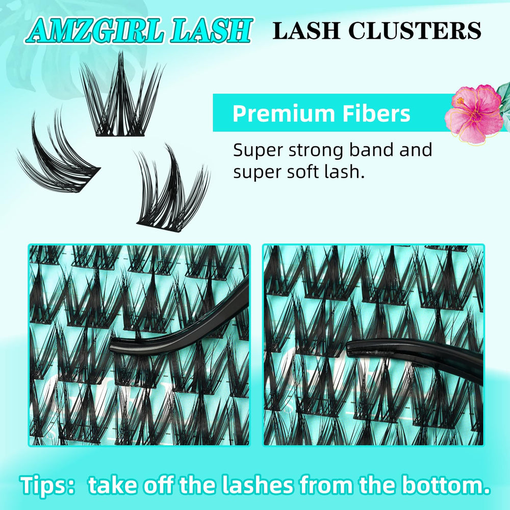 AMZGIRL LASH Clusters Manga bande ultra-fine: band sans surcroit de poids pour un confort durable