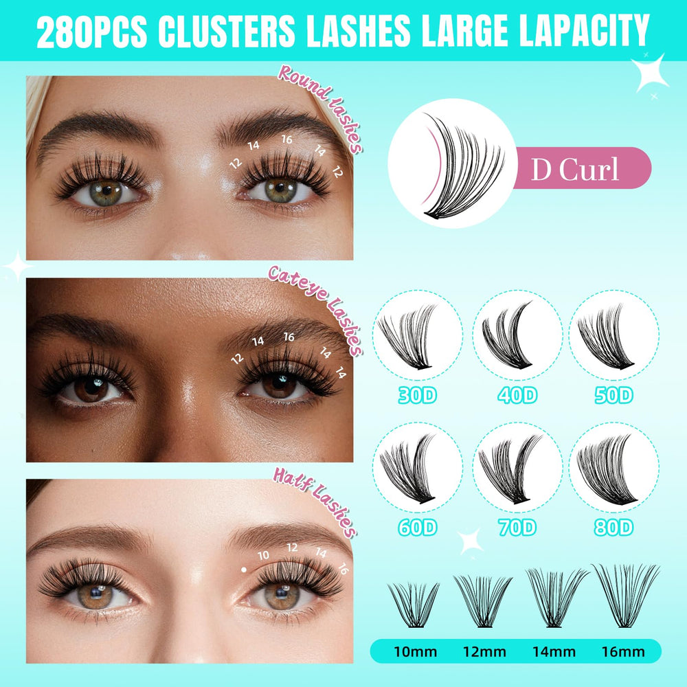 AMZGIRL LASH – extensions 30D/40D pour légèreté et confort.