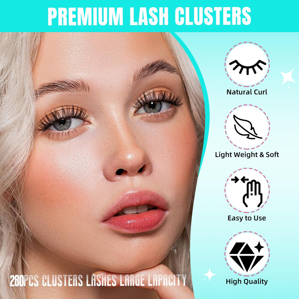 AMZGIRL LASH – clusters faciles à poser à domicile.