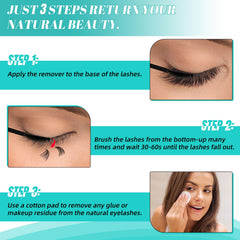 Formule douce AMZGIRL LASH avec extraits botaniques pour les yeux sensibles.