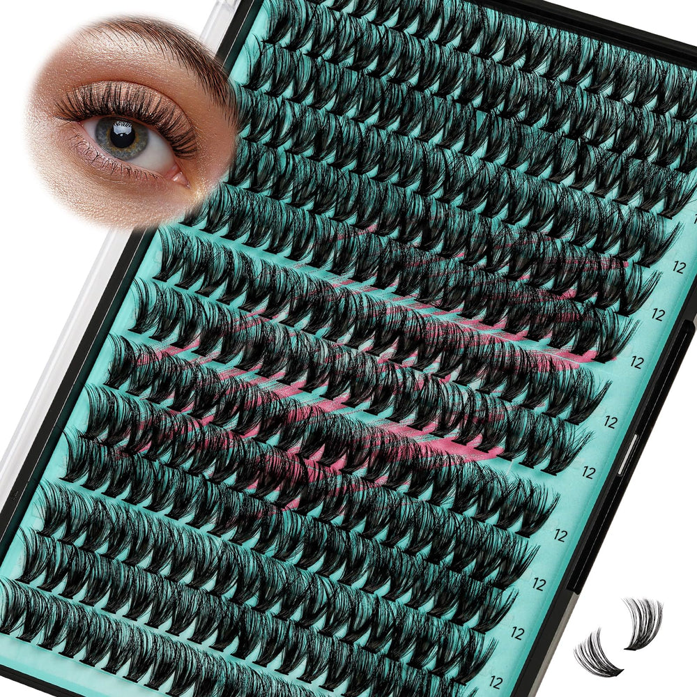 AMZGIRL LASH groupements en grappes effet plume pour un effet naturel.