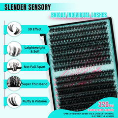 AMZGIRL LASH Kit adhésif et scellant doux pour une tenue légère.