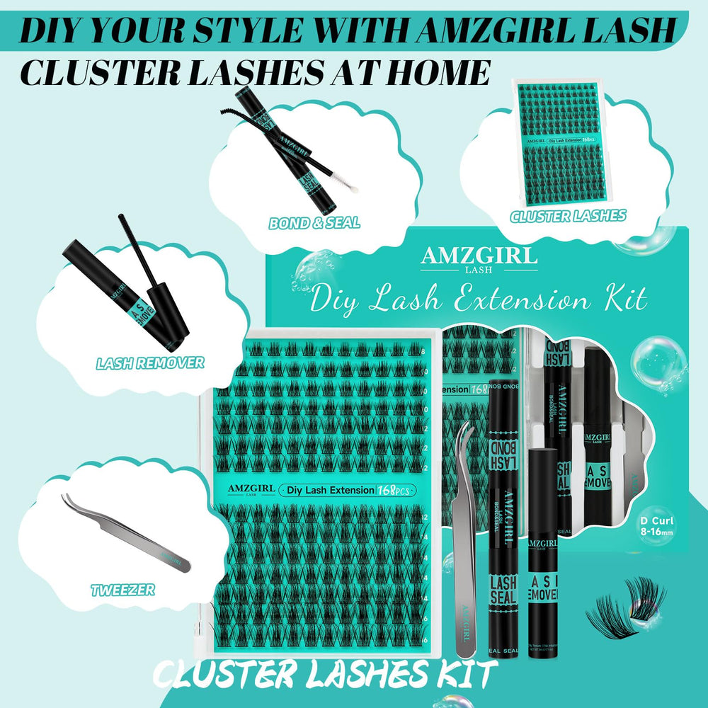 AMZGIRL LASH bond et sceau pour fixer les extensions avec douceur.