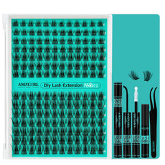 AMZGIRL LASH kit extension cils 168pcs prêt pour création, style personnalisé.