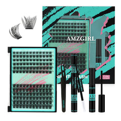 AMZGIRL LASH kit minuit 144 pièces pour usage à domicile et en voyage