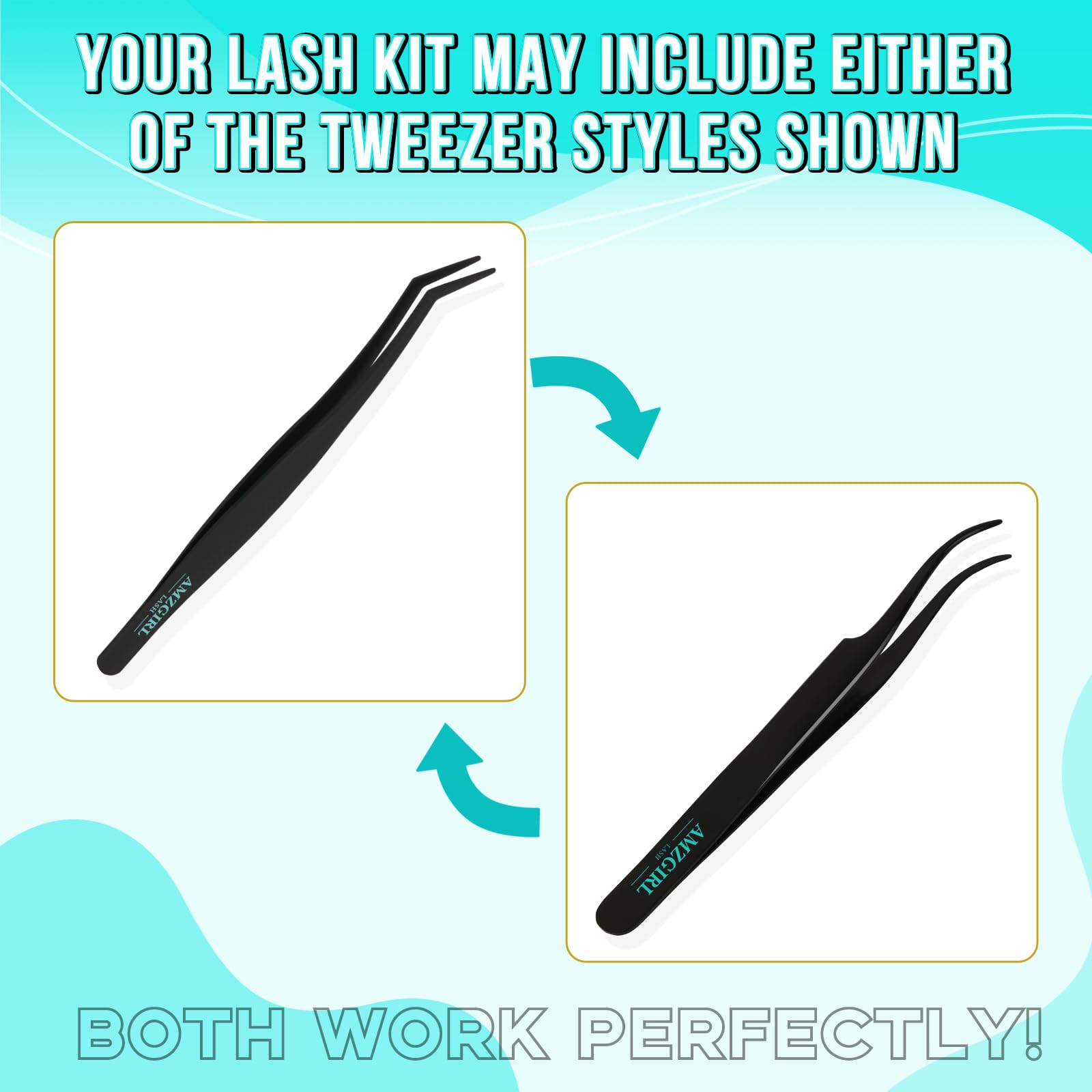 AMZGIRL LASH Kit utilisation à domicile pour personnaliser son look.