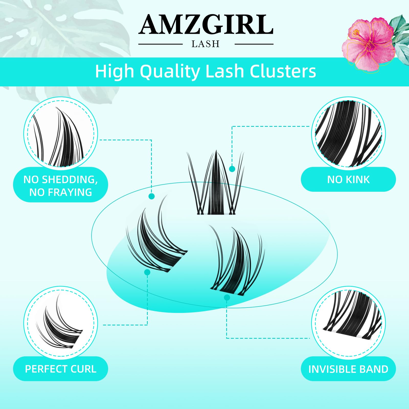AMZGIRL LASH: longueurs 10-18 mm pour varier les looks.