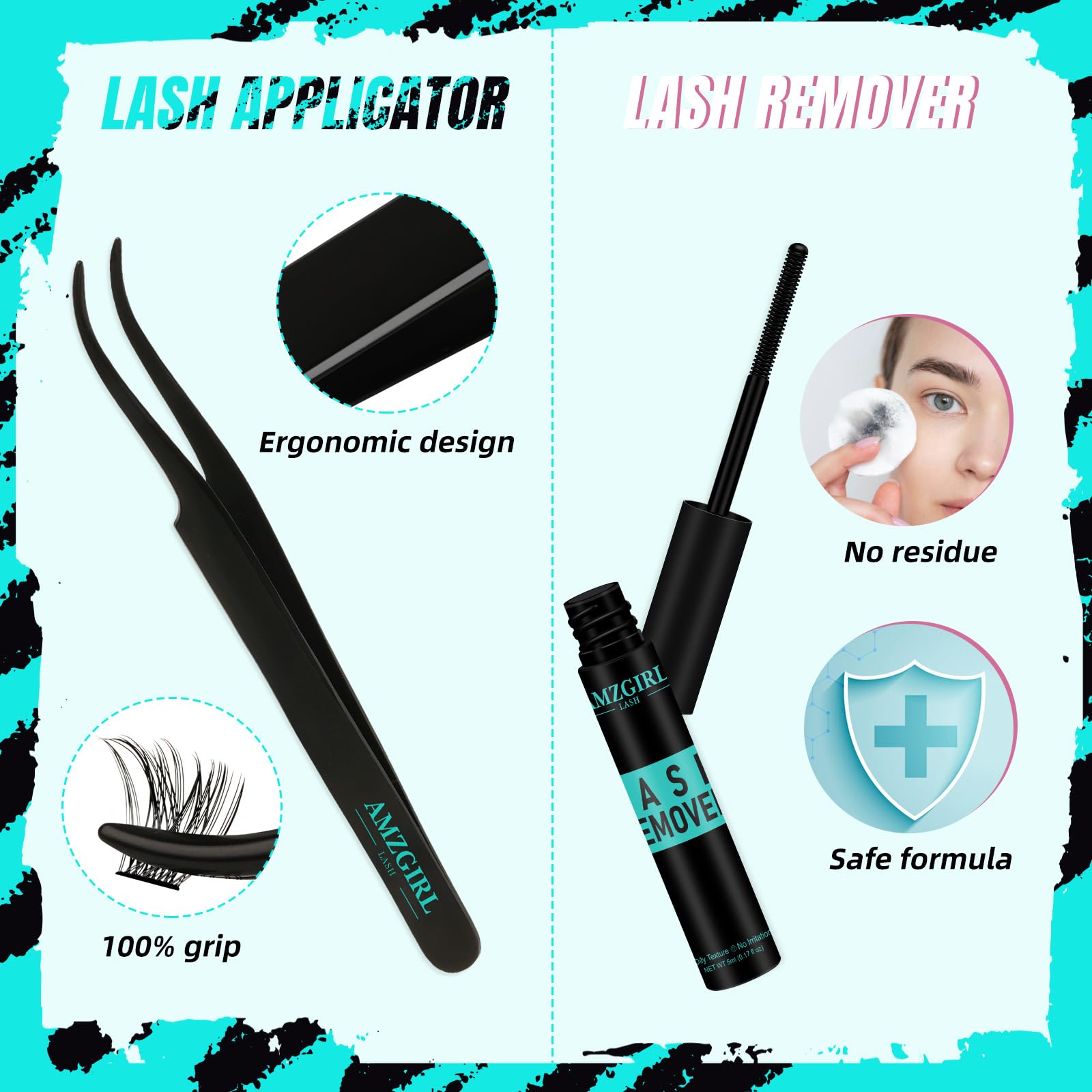 AMZGIRL LASH longueurs 8-16 mm pour différents effets