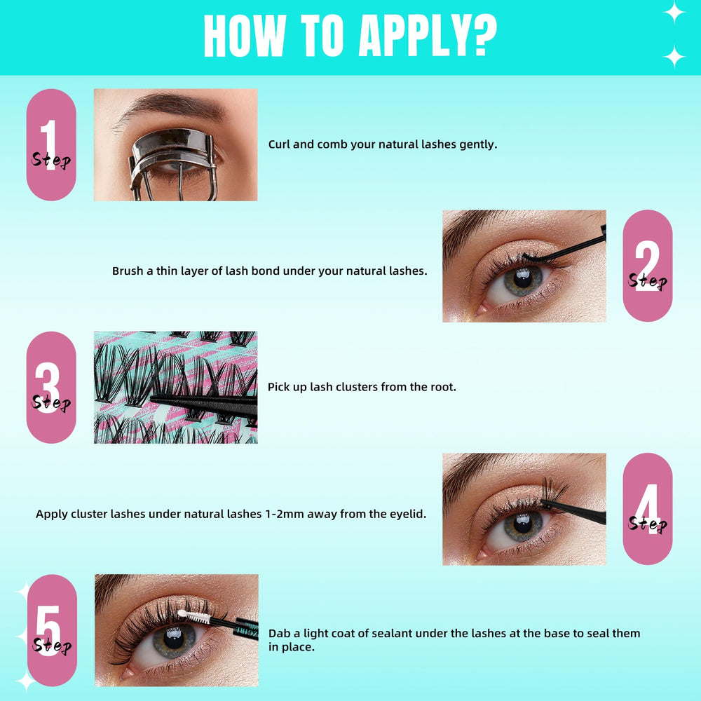 AMZGIRL LASH looks différents au quotidien avec ces clusters wispy