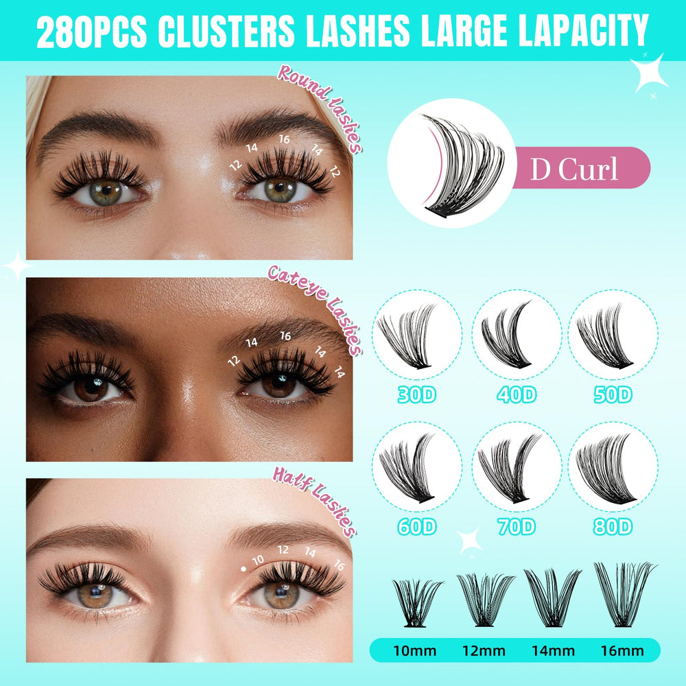 AMZGIRL LASH matériel doux et léger pour un port confortable