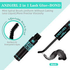AMZGIRL LASH microfibres sous les cils, rendu naturel