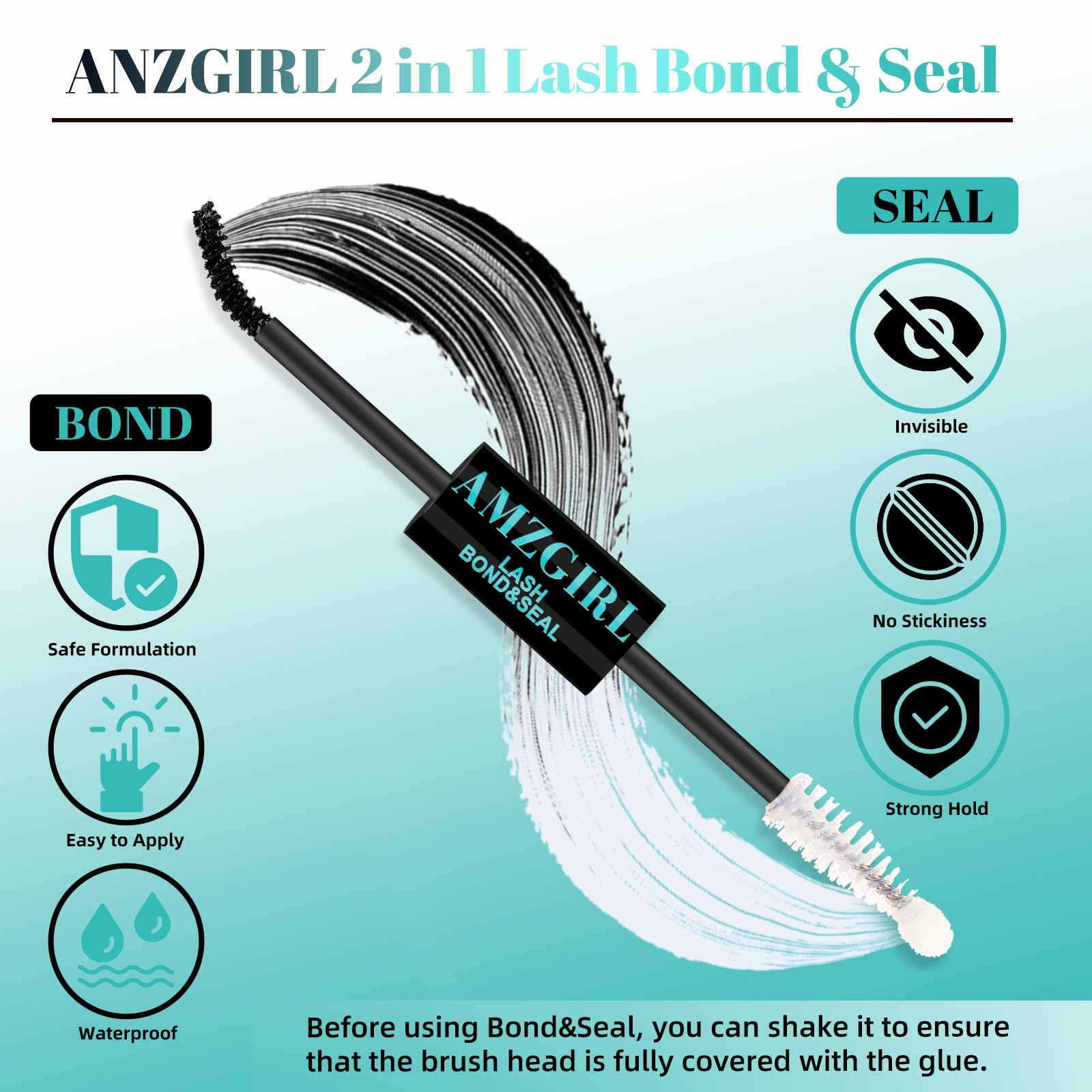AMZGIRL LASH pinceau spiral, application plus uniforme